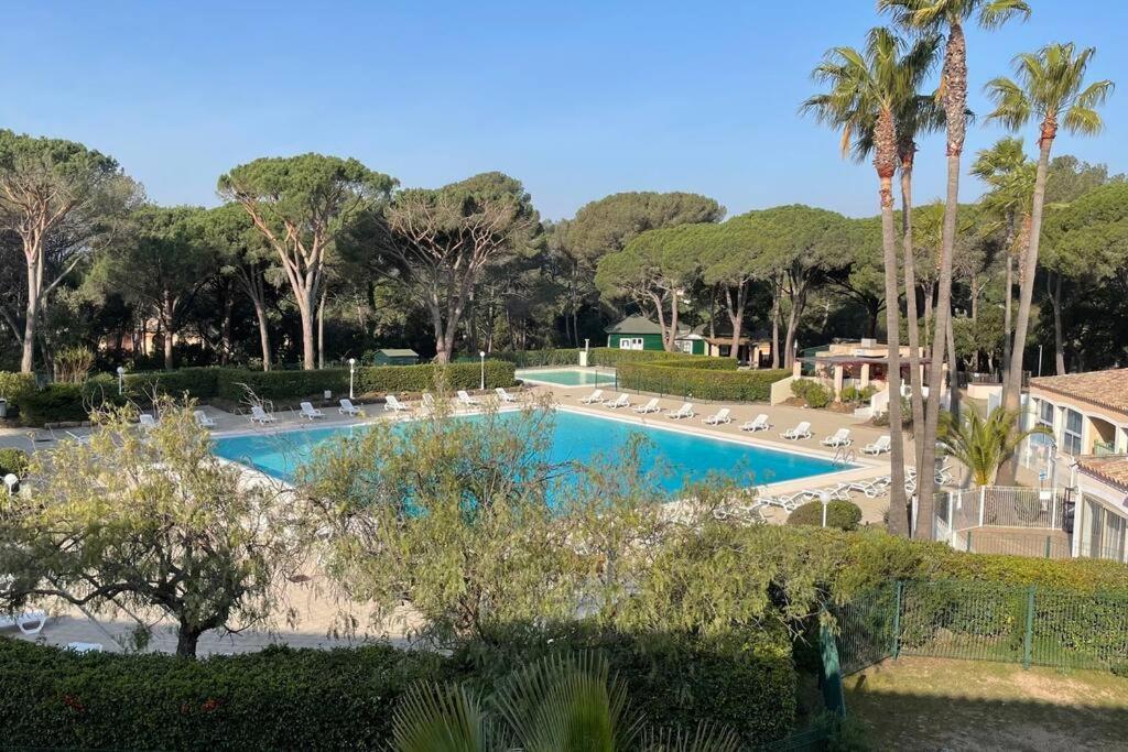 Bel appartement à Saint-Raphaël avec vue piscine Esterno foto